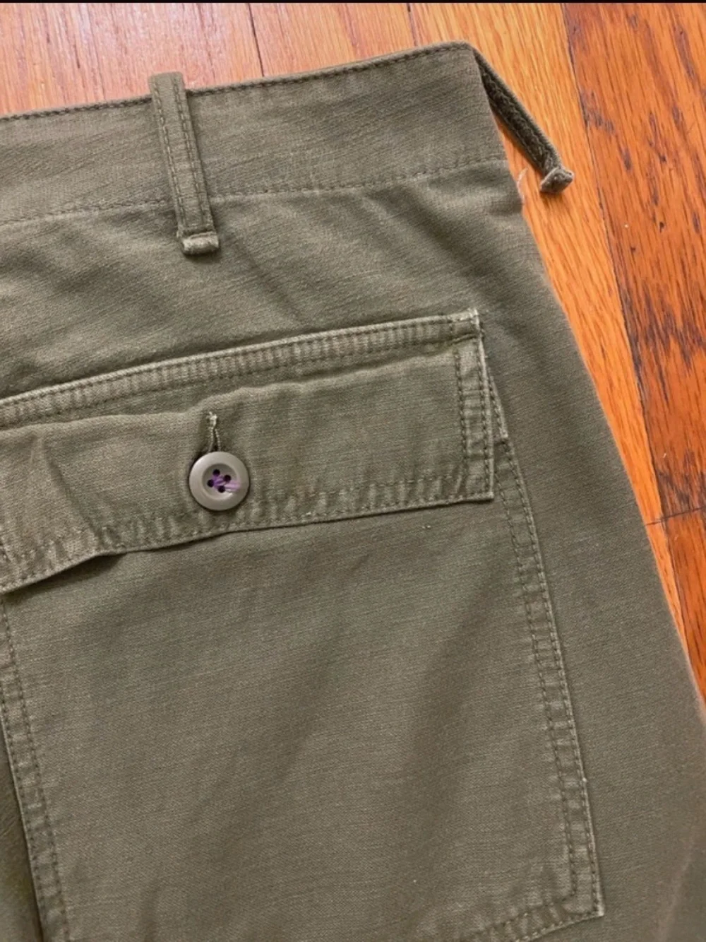 Tellason Military OG-107 Fatigue Pants Olive Drab Green Made in Italy Size 32
